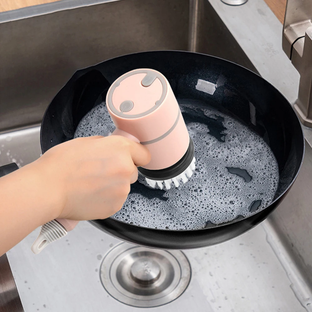 Electric Cleaning Brush Dishwashing Brush Automatic Wireless USB Rechargeable Professional Kitchen Bathtub Tile Cleaning Brushes - Image 4