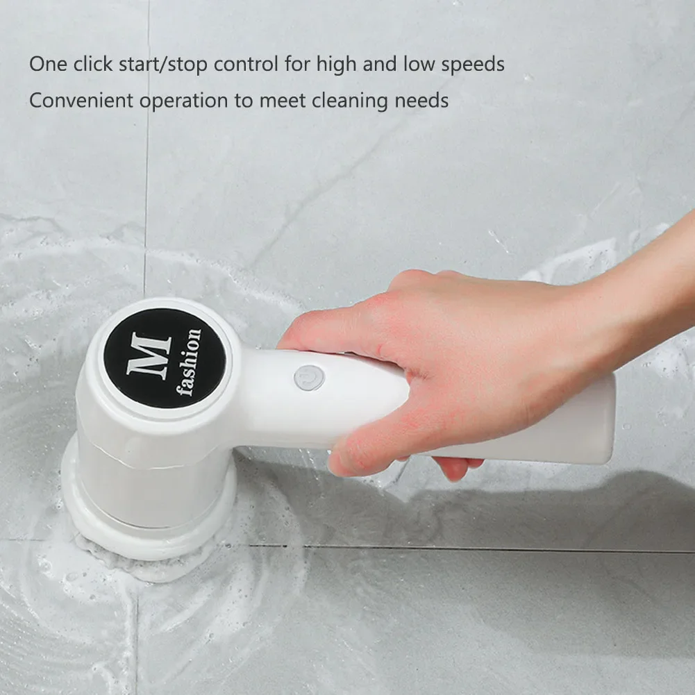 Electric Cleaning Brush USB Rechargeable Cleaner Brush Dishwashing Rotary Scrubber for Home Kitchen Cleaning Products - Image 2