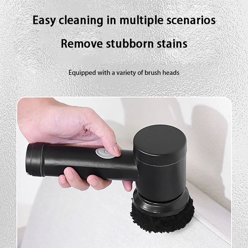 Electric Cleaning Brush Wireless Black High-power Multifunctional Bathroom Waterproof Portable Cleaning Brush Household - Image 5