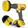 Electric Drill Brush Kit All Purpose Cleaner Auto Tires Cleaning Tools for Tile Bathroom Kitchen Round Plastic Scrubber Brushes