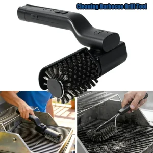 Electric Spin Scrubber Or Replacement Tool Cordless Rechargeable Rotating Adjustable Cleaning Brush For Heavy Grease Burnt Oil
