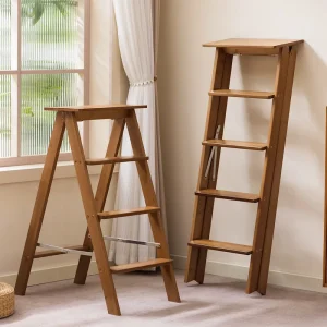 Exquisite Solid wood ladder stool household sofa edge several multi-functional ladder stool shelf door shoe changing stool