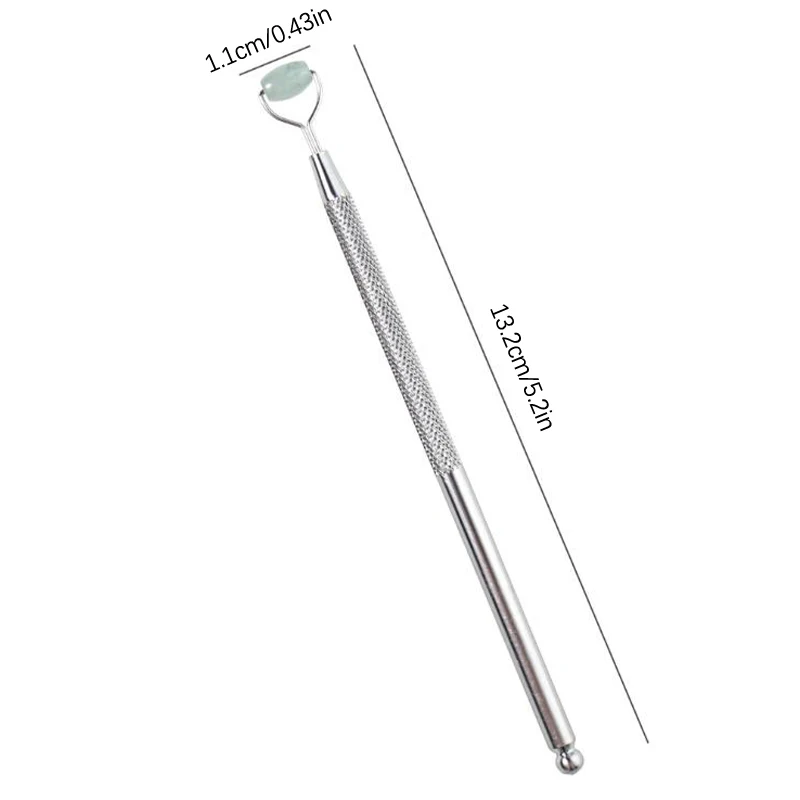 Eye Anti Wrinkle Natural Jade Roller Guasha Skin Scraper Facial Set Facial Stone Firming Face Anti-Aging Puffy Eyes Massager - Image 6