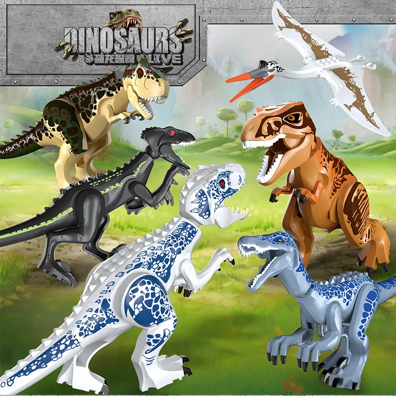 FC3727 Dinosaur Jurassic Overlord Tyrannosaurus Park Quetzlepterosaur 6 super large building block toys - Image 6
