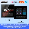 FUERS Tuya Smart Control Panel Switch Smart Home Automation System 3CH Switch Scene Panel Intelligent Home Touch Screen Zigbee