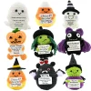 Festival Series Positive Energy Crochet Halloween Handmade Knitted Doll with Encouragement Card Mini Desk Decor Gift