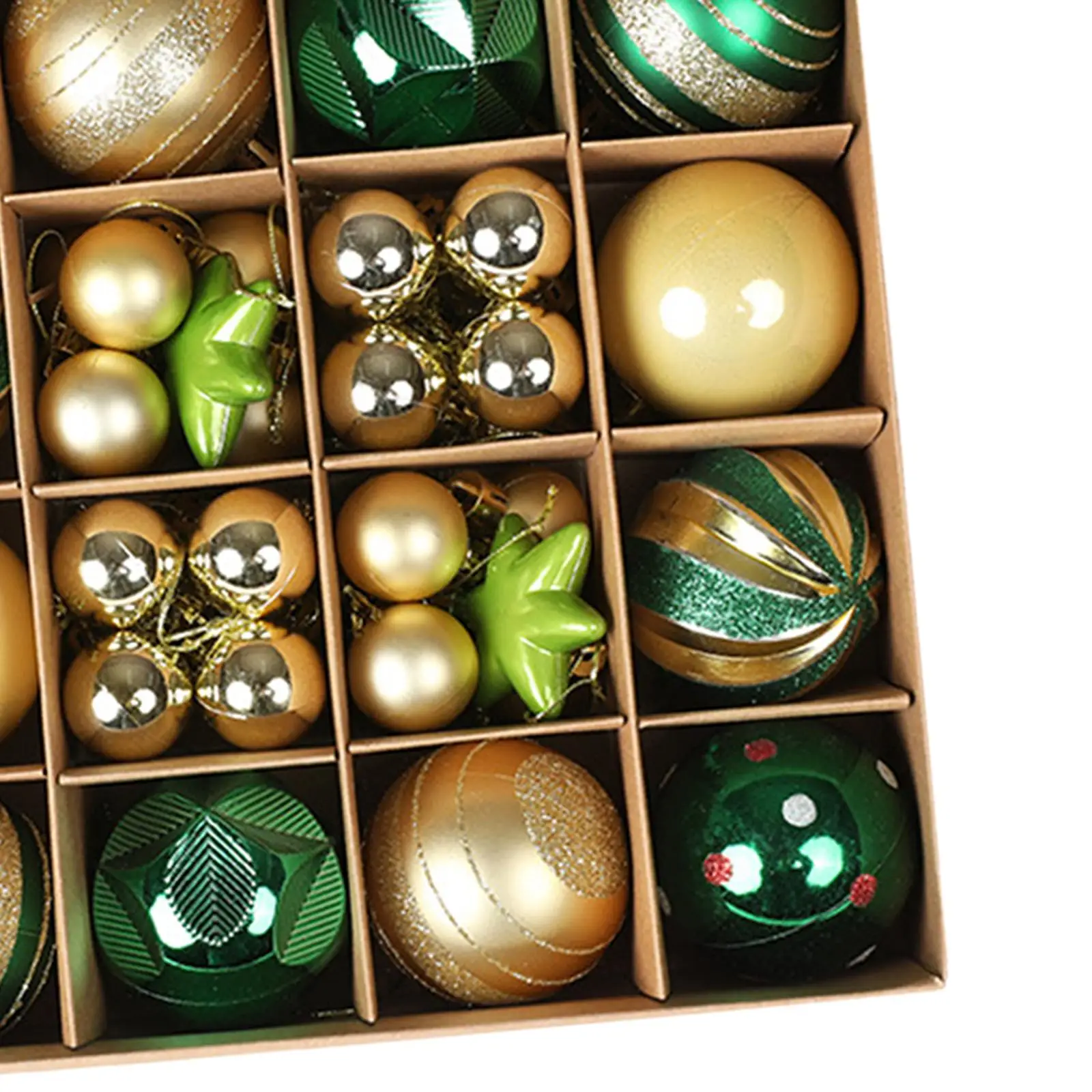 Festive Set of 36 Christmas Ball Ornaments for Tree Decoration Festive Set of 36 Christmas Ball Ornaments for Tree Decoration