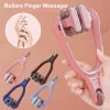 Finger Massager Dual-Row Roller Design Easy Use Relieve Finger Fatigue Portable Finger Joints Massager With Elastic Handle