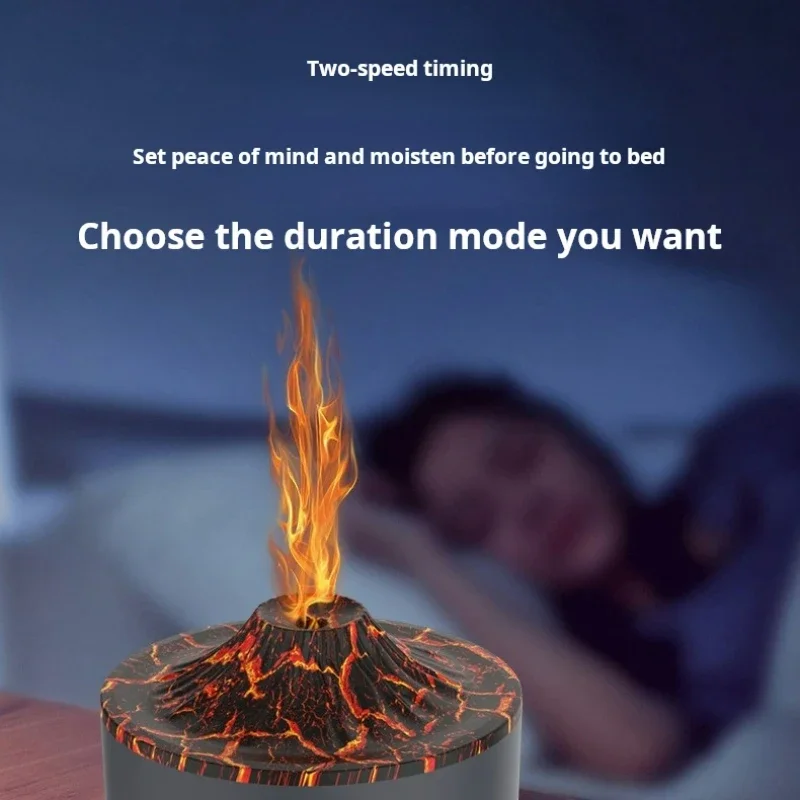 Flame Humidifier Mini Night Light Large Capacity USB Aromatherapy Machine for Home Use - Image 3