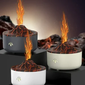 Flame Humidifier Mini Night Light Large Capacity USB Aromatherapy Machine for Home Use