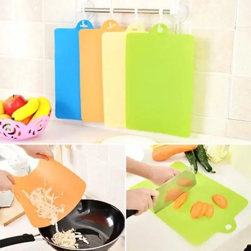 Flexible Plastic Cutting Board Food Chopping Mat Lightweight Cutting Surface For Fruits Vegetables Kitchen Cooking Tool - Image 3