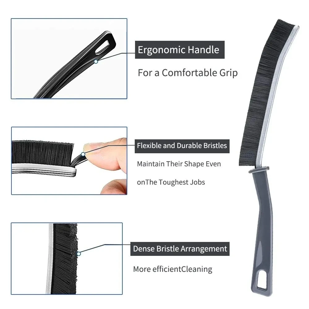 Floor Grout Cleaner Brush Household Tile Joints Scrubber Stiff Bristles Small Tile Grout Cleaning Brush Window Groove Gap Clean - Image 5