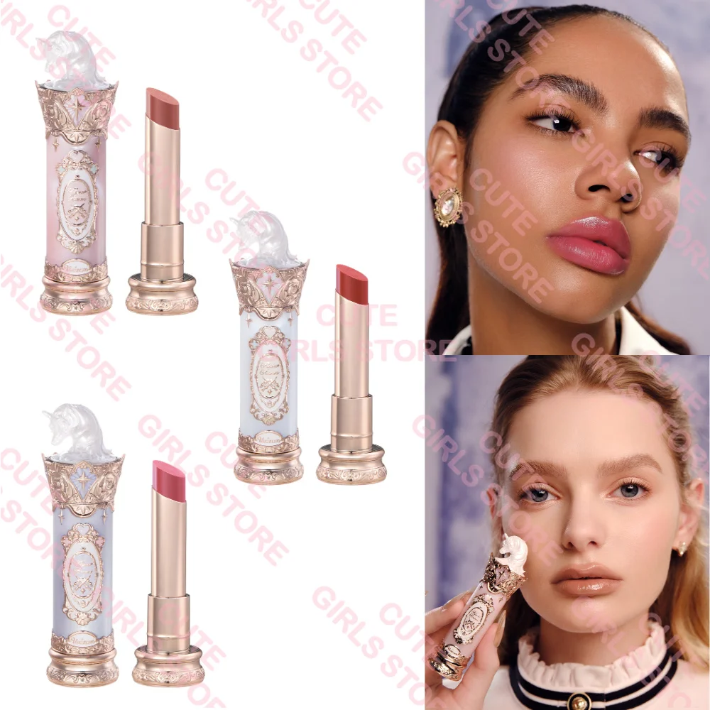 Flower Knows Knight Unicorn Glazed Lipstick: High Pigment Long-Lasting Non-Stick Lip Gloss for Makeup Enthusiasts - Image 2