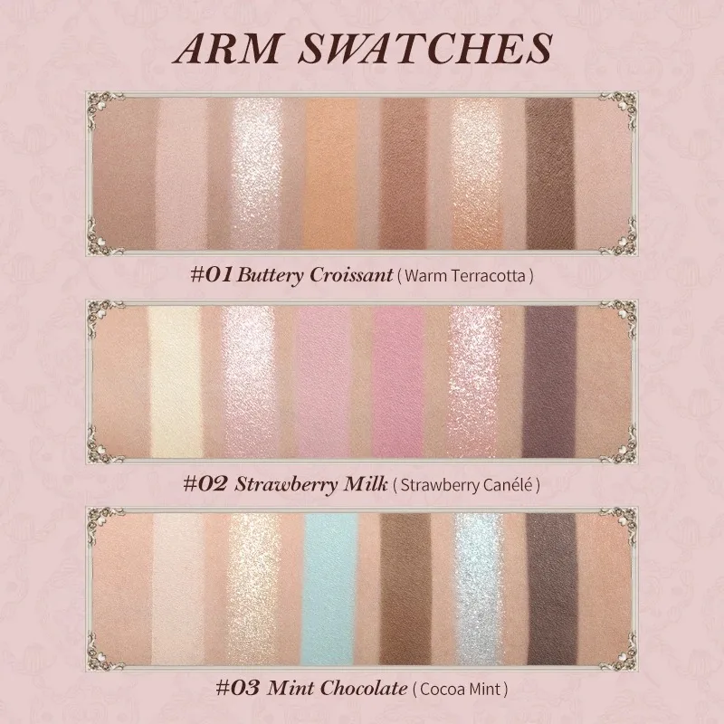 Flower Knows SWEETIE BEAR Highly Pigmented Eye Makeup Palette Eye Shadows Long Lasting Matte Shimmer Finish Cosmetics Gift Kit - Image 3