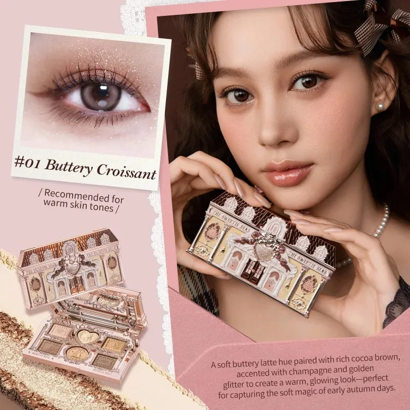 Flower Knows SWEETIE BEAR Highly Pigmented Eye Makeup Palette Eye Shadows Long Lasting Matte Shimmer Finish Cosmetics Gift Kit - Image 5