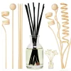 Flower Scent Aromatherapy Sticks Long-Lasting Home Scent Rattan Diffuser No Fire Safe Aromatic Supplies for Living Room Office