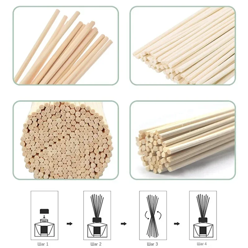 Flower Scent Aromatherapy Sticks Long-Lasting Home Scent Rattan Diffuser No Fire Safe Aromatic Supplies for Living Room Office - Image 6