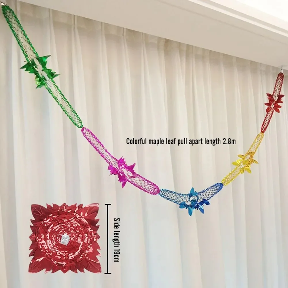 Foil Garland Christmas Garland Home Decoration Ceiling Hanging Decor Christmas Wreath Decorative Garlands Party Supplies - Image 2