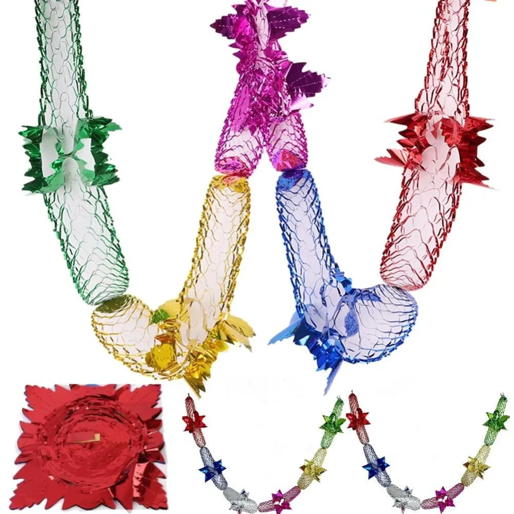 Foil Garland Christmas Garland Home Decoration Ceiling Hanging Decor Christmas Wreath Decorative Garlands Party Supplies - Image 4