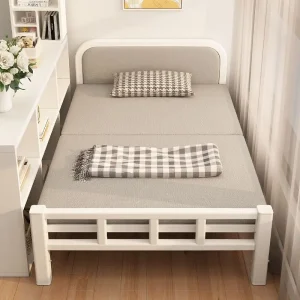 Foldable Single Bed Home Portable Couch Bed Easy Use Luxurious Comfort Steel Frame 100cm Camas Plegables Folding Bed Single