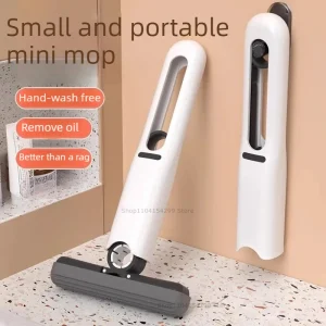 Folding Car Wash Mop Powerful Squeeze Mini Cleaning Mop Self-wringing Mop Floor Washing Desk Window Clean Tools Drained Clean