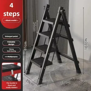 Folding Ladder, Zigzag Ladder, Engineering Ladder, Portable Ladder, Multifunctional Small Staircase, Thickened Ladder Stool
