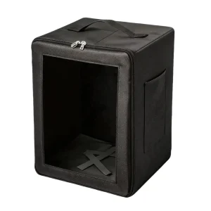 Folding Wig Storage Box with Handle Clear Window Organizer Case for Hairpiece Travel and Accessories