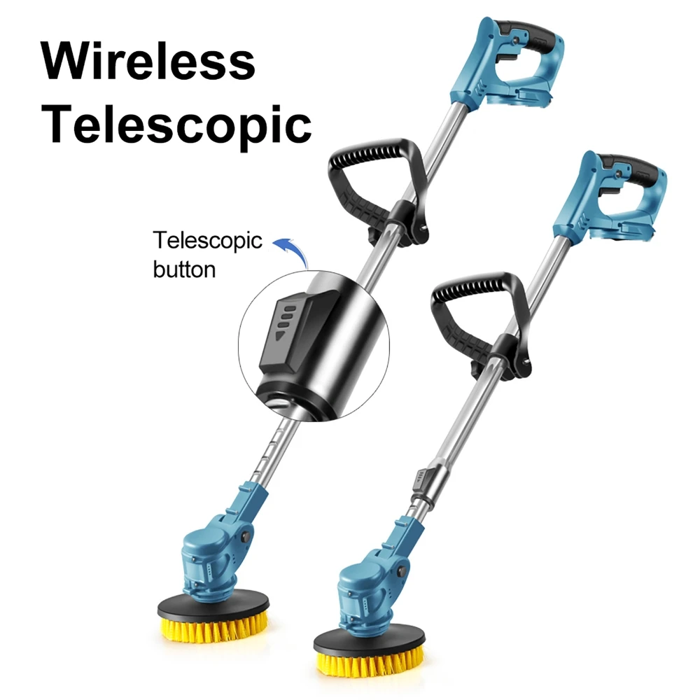 For Makita Battery Handheld Electric Cleaning Brush, Extendable Electric Floor Cleaning Polishing Sweeping Machine (No Battery) - Image 2