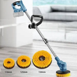 For Makita Battery Handheld Electric Cleaning Brush, Extendable Electric Floor Cleaning Polishing Sweeping Machine (No Battery)