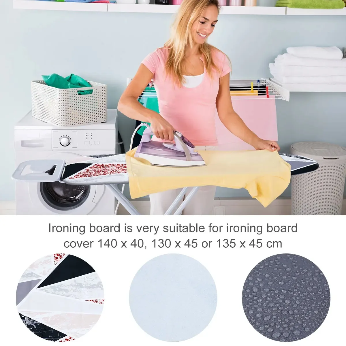 Free Shipping Ironing Table Cover Replacement Thick Padding Easy Fitted Heat Resistant Heavy Duty Ironing Board Protector - Image 5