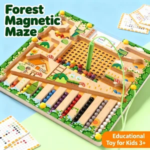 Fun Magnetic Maze Toy: Color Sorting,Focus Training, and Brain Development Game – Perfect Gift for Birthdays,Halloween,Christmas