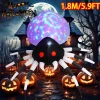Giant Spider Halloween Inflatable Decoration Toys LED Lights Thriller Halloween Festival Decor Outdoor Garden Lawn Props