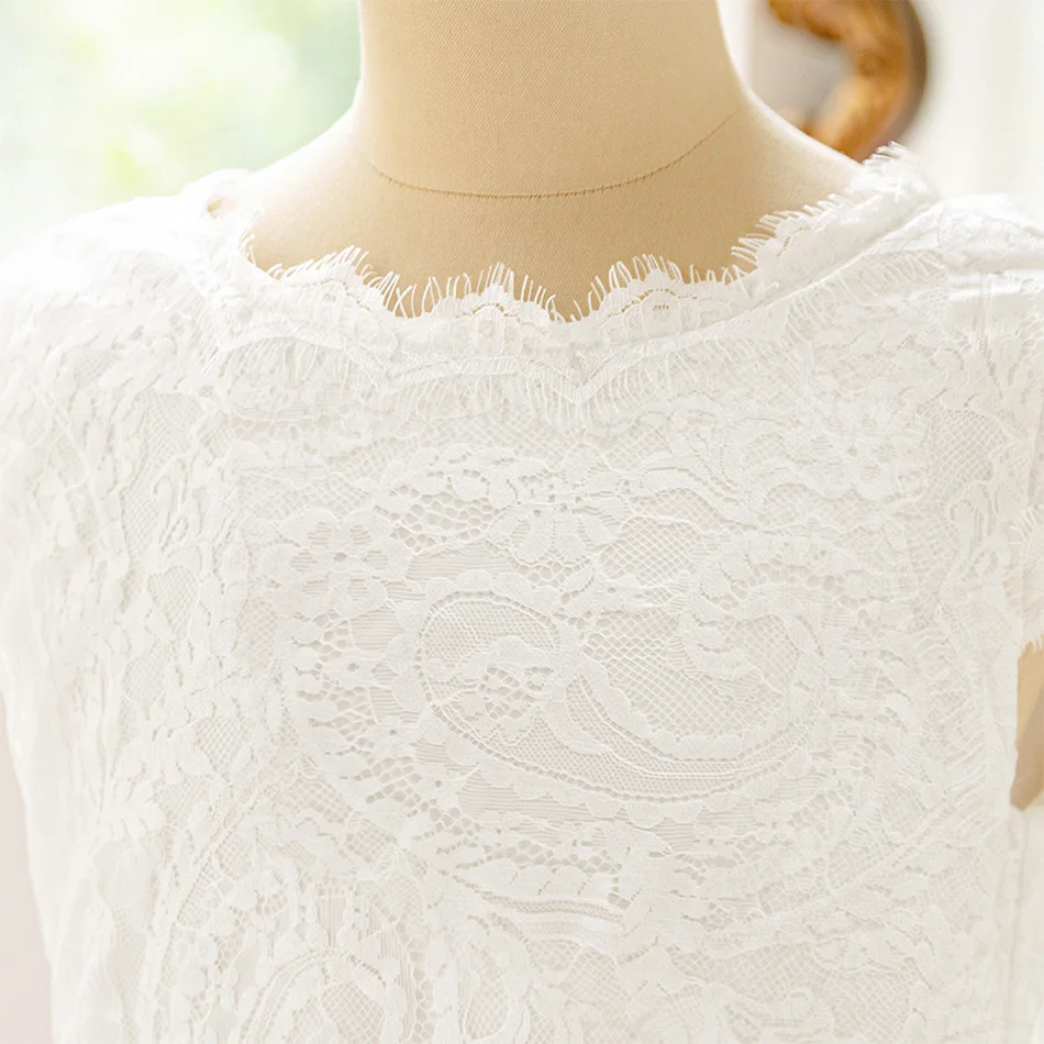Girl Elegant Dress Piano Performance Gown For Teenage Children Flower Girl Splicing Color Lace Wedding Clothes Party Dress - Image 5