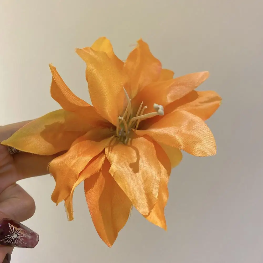 Girl Hair Decoration Women's Large Flower Hair Clips Elegant Side Hair Pins for Non-damaging Styling Beautiful Accessories That - Image 4