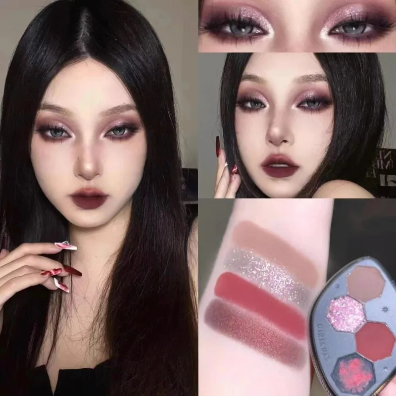 Girlcult Makeup Eye Shadow Palette Shimmer Matte Chameleon 4 Color Eye Shadow Vegan Make Up Sets Cosmetics Full Set - Image 5