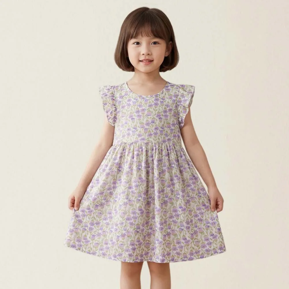 Girls Polk Dots Flying Sleeve Dresses Kids Botique Clothes for 2 to 14 Years Teen Girls Dress Party Beach Princess Dresses - Image 6