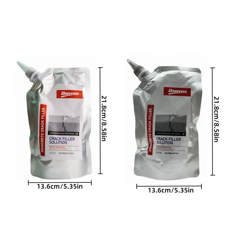 Gray Concrete Crack Filler 350/500ml Self Leveling Waterproof Sealant Cement Road Floor Gap Repair Glue - Image 2