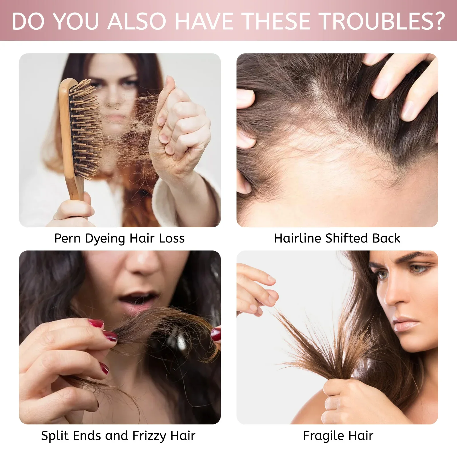 Hair Spray Rice Water Strong Hair Follicle Root Thick Loss Prevention Nourishing Soften Hair Helper Care Spray For Thinning Hair - Image 3