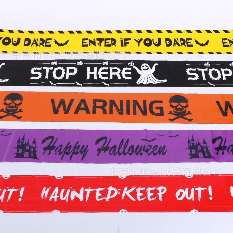 Halloween Caution Tapes Warning Safety-Tape Zombie Caution Tape Keep Out Caution Tape Halloween Party Decor Outdoor Scary Party - Image 3