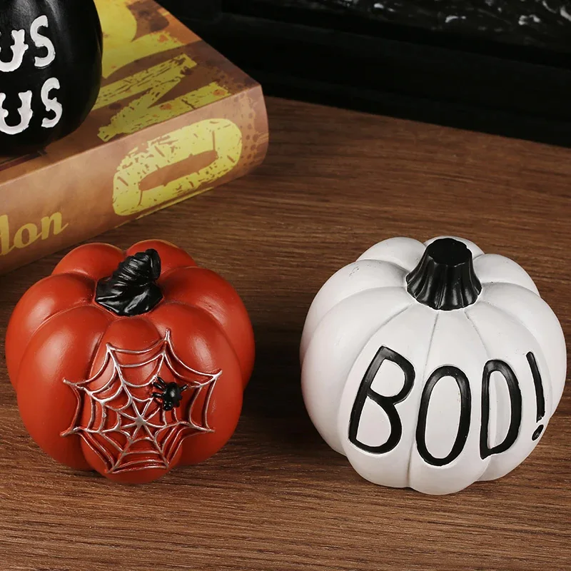 Halloween Decor home outdoor Ornaments Resin Thanksgiving Pumpkin Set Fall Pumpkin Fall Thanksgiving Harvest Home Decorations - Image 4