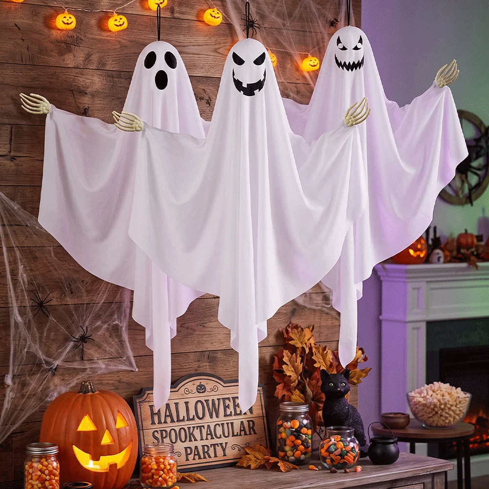 Halloween Decoration Outdoor Hanging Ghost Haunted House Prop Creepy Spooky Tree Yard Decor Scary Party Supply Room Art Ornament - Image 6