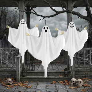Halloween Decoration Outdoor Hanging Ghost Haunted House Prop Creepy Spooky Tree Yard Decor Scary Party Supply Room Art Ornament