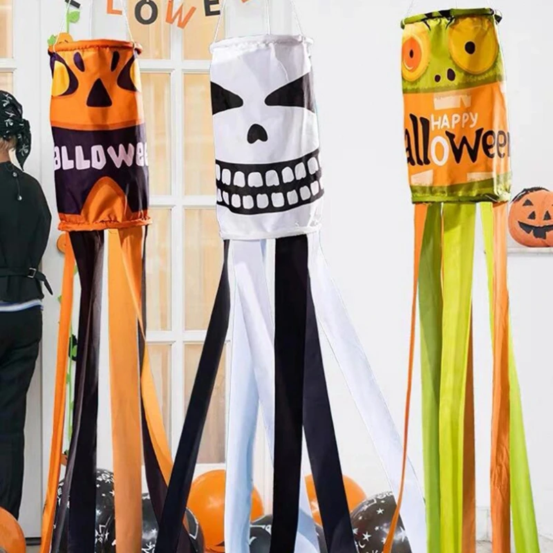 Halloween Decorations Flags Halloween Ghost Hanging Pendant Halloween Hanging Flags DIY Decoration Ghost Day of The Dead Decor - Image 6