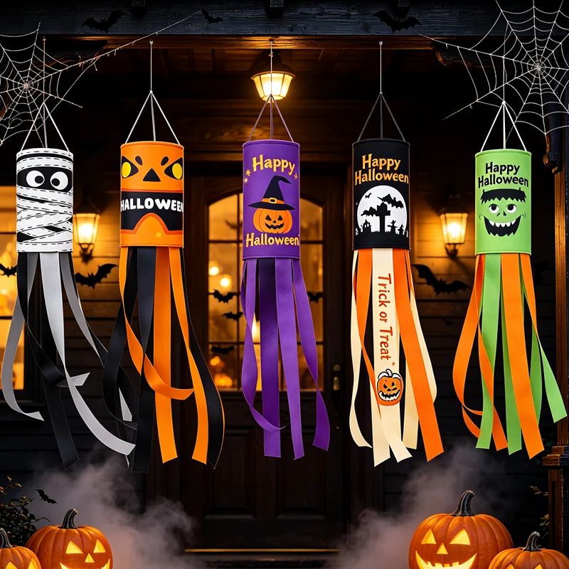 Halloween Decorations Flags Halloween Ghost Hanging Pendant Halloween Hanging Flags DIY Decoration Ghost Day of The Dead Decor