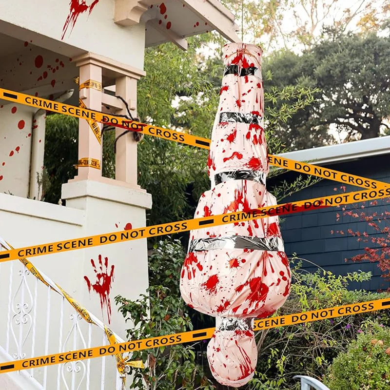 Halloween Decorations Outdoor Body Props Scary Fake Corpse in Bag Hallowmas Prop Creepy Haunted House Decor Requires Assembly - Image 5
