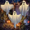 Halloween Ghost Hanging Decoration, LED Glowing Flying Ghosts with Fairy Lights, Indoor Outdoor Scary Horror Props for Halloween