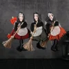 Halloween Hanging Witch Dolls Prop Animated Ghost Scary Yard Door Wall Tree Party Outdoor Home Decoration For Kid Toy