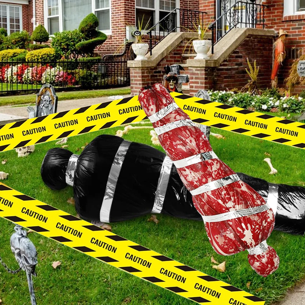 Halloween Horror Corpse Props Outdoor Courtyard Haunted House Scary Halloween Decor DIY Lifelike Dead Corpse Gauze Halloma Party - Image 6