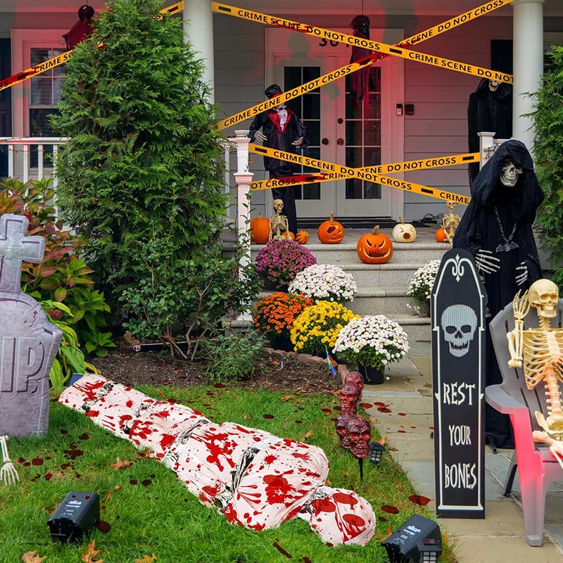 Halloween Horror Simulation Fake Dead Body Prop Inflatable Body Indoor Outdoor Yard Garden Haunted House DIY Decor Supplies - Image 5