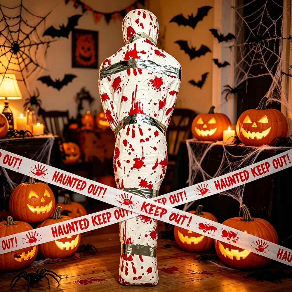 Halloween Horror Simulation Fake Dead Body Prop Inflatable Body Indoor Outdoor Yard Garden Haunted House DIY Decor Supplies